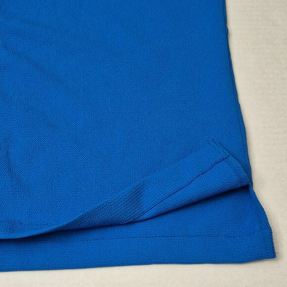 Kenneth Cole NY Techni-Cole Relaxed Fit Textured Woven Shirt Mens M Cobalt - NWT - Picture 5 of 11